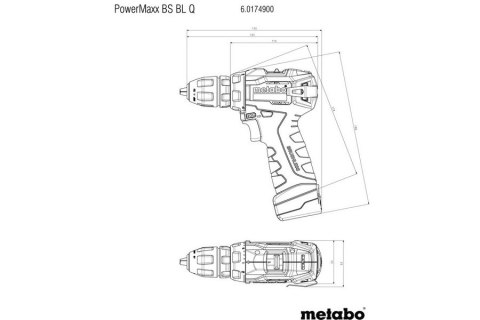 Wiertarko-wkrętarka Metabo PowerMaxx 12V 2x2.0Ah 38Nm