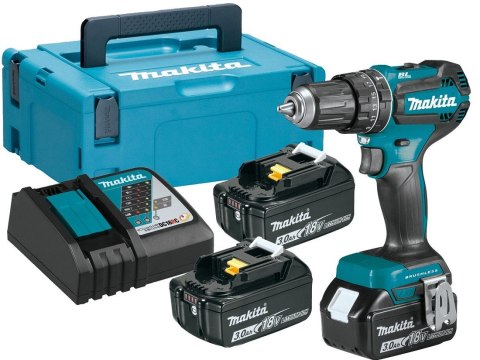 MAKITA Wiertatko-Wkrętarka akumulatorowa udarowa BLDC 18V 3*3.0AH