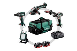 METABO Zestaw COMBO 18V BS+SSW+WBQ+BSA 2*10.0AH