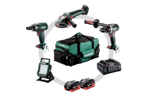 METABO Zestaw COMBO 18V BS+SSW+WBQ+BSA 2*10.0AH