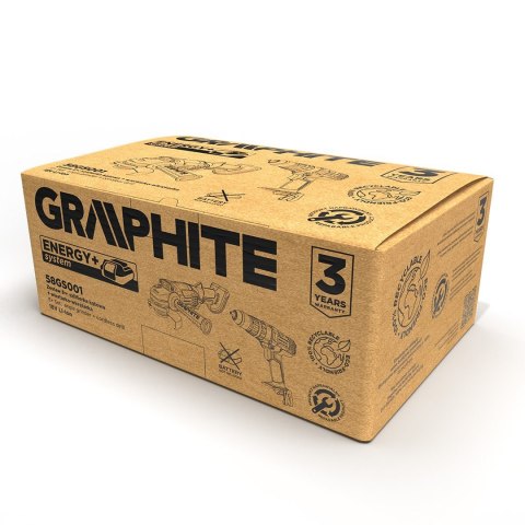 GRAPHITE Zestaw E+: Szlifierka +WIERT.-Wkrętarka Z UDAREM, BEZ AKUM.
