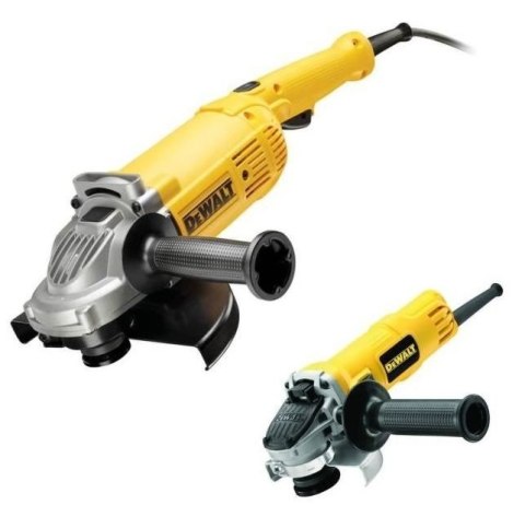 DEWALT Zestaw SZLIFIEREK 125MM 900W + 230MM 2200W
