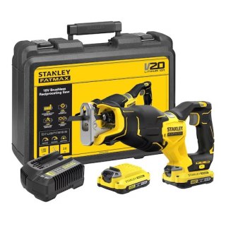 STANLEY Piła szablasta akumulatorowa 18V V20 BL 2*2.0AH BEZSZCZOTK.