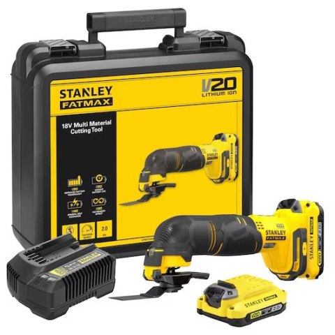 STANLEY Akumulatorowe Urządzenie wielofunkcyjne 18V V20 2*2.0AH