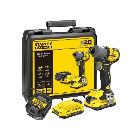 STANLEY Klucz udarowy Akumulatorowy V20 2*2.0AH