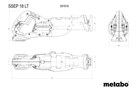 METABO Piła szablasta akumulatorowa SSEP 18 LT 0*AH