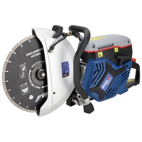 DEDRA Pzecinarka SPALINOWAdo betonu I STALI 3.5KW 300/25,4MM