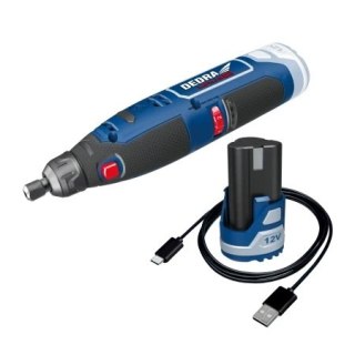 DEDRA SZLIFIRKA prosta akumulatorowa 12V 1*2.0AH