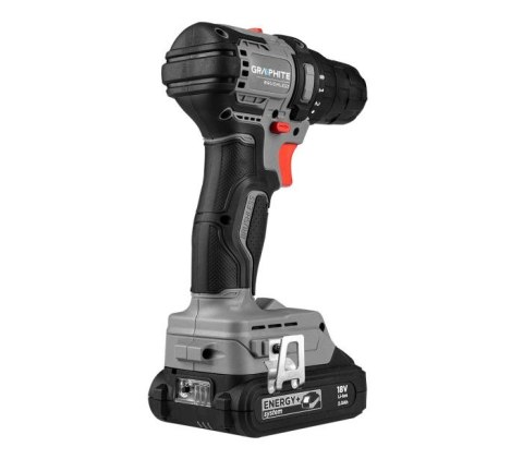 GRAPHITE Wiertarko-Wkrętarka akumulatorowa bezszczotkowa ENERGY+ 18V COMPACT