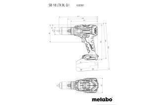METABO Wiertatko-Wkrętarka akumulatorowa UDAR. SB 18 LTX BL Q 0*AH