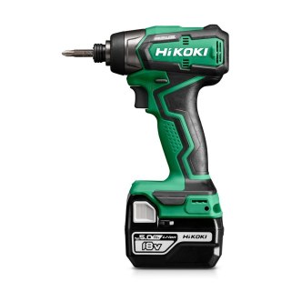 HIKOKI Zakrętarka IMPACT udarowa akumulatorowa 18V 1/4' 2*5.0AH HITSYSTEM