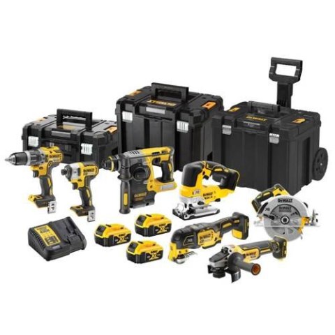 DEWALT Zestaw 18V DCD796,DCF887,DCS355,DCS334,DCH273,DCG405,DCS570