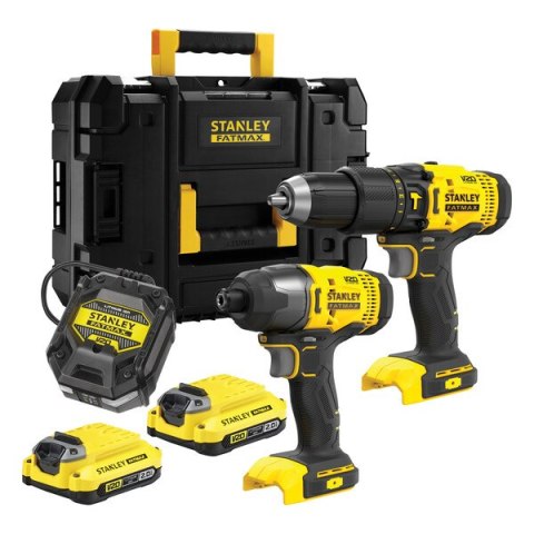 STANLEY Zestaw 18V V20 SFMCD711+SFMCF800 2*2.0AH TSTAK