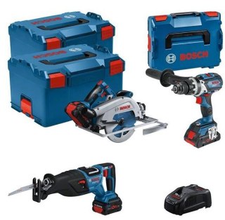 BOSCH Zestaw narzedzi 18V GSB+GKS+GSA 1*4.0AH + 2*5.5AH