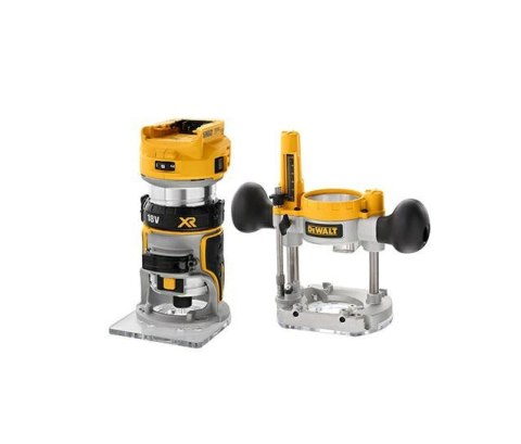 DEWALT Frezarka 18V DCW604N 8mm 2 PODSTAWY