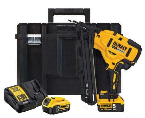 DEWALT Gwoździarka 18V DCN650P2 25° 32-63mm 15GA 2x5,0Ah BL