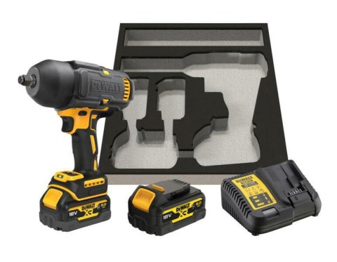 DEWALT Klucz udarowy 1/2" 18V DCF900P2G 1355Nm 2x5,0Ah Z WYTŁOCZKĄ do WÓZKA