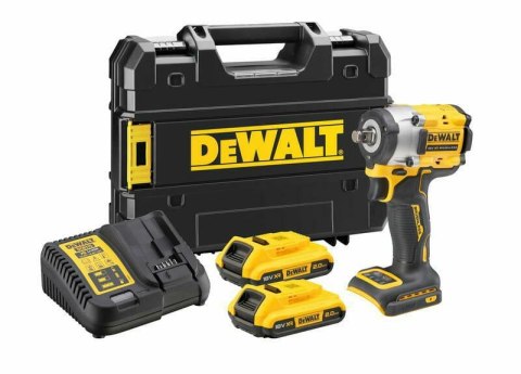 DEWALT Klucz udarowy 1/2" 18V DCF921D2T 406Nm 2x2,0Ah - pierścień TSTAK