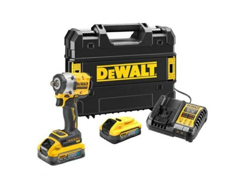DEWALT Klucz udarowy 1/2" 18V DCF921H2T 406Nm 2x5,0Ah POWERSTACK - pierścień TSTAK
