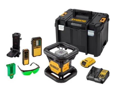 DEWALT laser obrotowy 18V DCE079D1G ZIELONY 76m 1x2,0Ah ZIELONY TSTAK