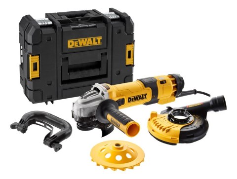 DEWALT Szlifierka kątowa 125mm/1500W DWE4257KT REG.OBR. Z OSŁONĄ DWE46150 + TARCZA DIAM. WALIZKA