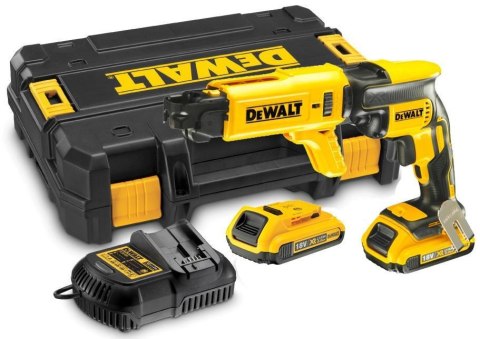 DEWALT Wkrętarka do płyt G/K 18V DCF620D2K 30Nm 2x2,0Ah BL Z MAGAZYNKIEM DCF6201