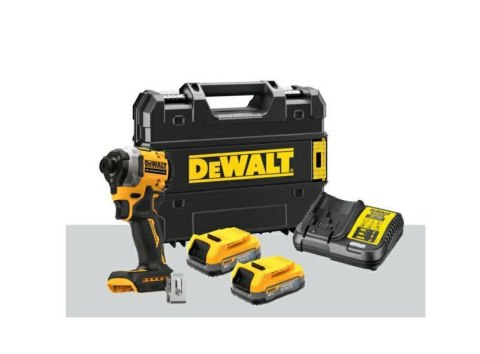 DEWALT Zakrętarka udarowa 18V DCF850E2T 208Nm 2x1,7Ah POWERSTACK TSTAK
