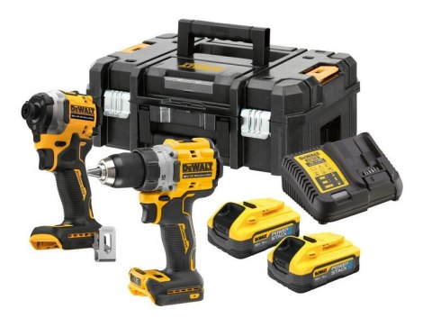 DEWALT Zestaw COMBO 18V DCK2051H2T (DCD800, DCF850) 2x5,0Ah POWERSTACK TSTAK