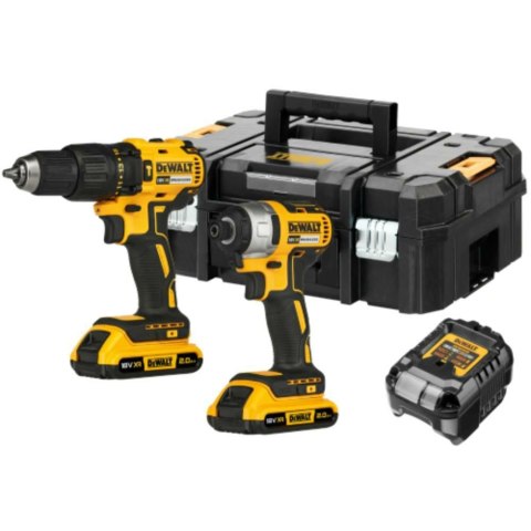 DEWALT Zestaw COMBO 18V DCK2060D2T (DCD778, DCF787) 2x2,0Ah TSTAK
