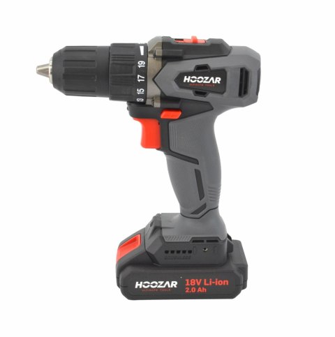 HOOZAR Wkrętarka 18V 2x2.0Ah 45Nm CD45BL-D2
