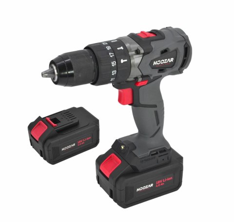 HOOZAR Wkrętarka udarowa. 18V 2x4.0Ah 60Nm CDH60BL-M2