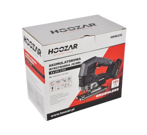 HOOZAR Wyrzynarka 18V 1x2.0AhJS10BL