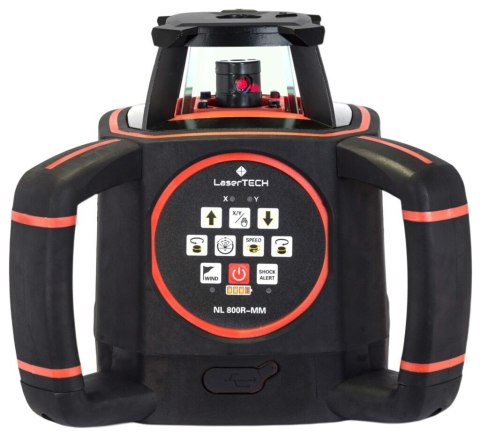 Lasertech NL 800R-MM Niwelator laserowy obrotowy 800m Czerwony Zestaw