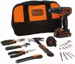 BLACK+DECKER Wkrętarka 18V BDCDC18HTSA 2x1,5Ah
