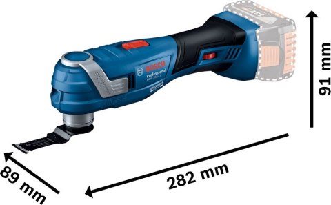 BOSCH Urządzenie wielofunkcyjne Akumulatorowe GOP 185-LI 0*AH
