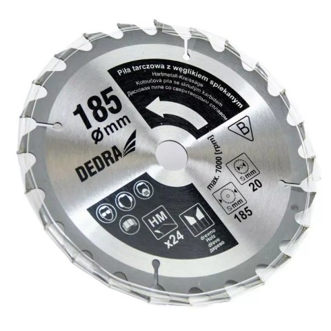DEDRA Pilarka tarczowa 1500W 185MM