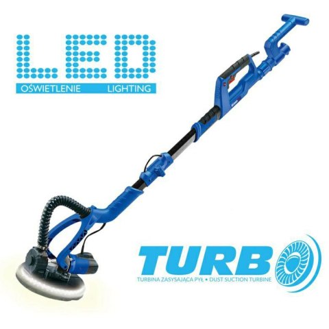 DEDRA Szlifierka do gipsu LED 750W TURBO