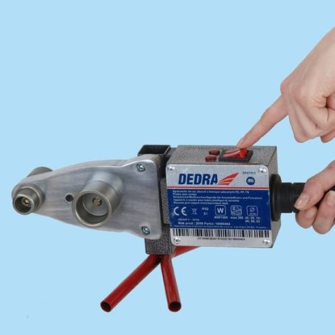 DEDRA ZGRZEWARKA do RUR PCV 800W/1500W WALIZKA /ADAPTORY 20-63mm/