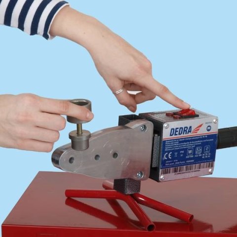 DEDRA ZGRZEWARKA do RUR PCV 800W/1500W WALIZKA /ADAPTORY 20-63mm/