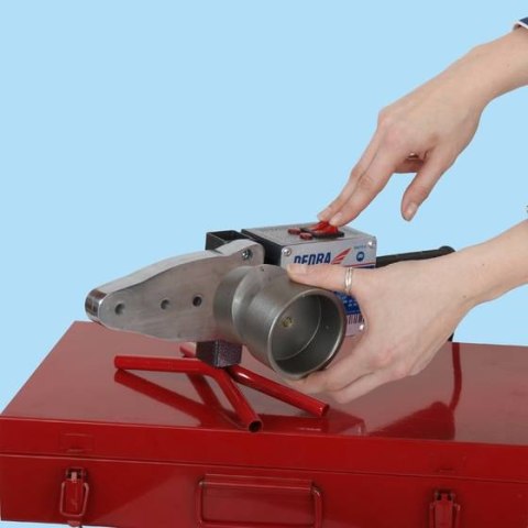 DEDRA ZGRZEWARKA do RUR PCV 800W/1500W WALIZKA /ADAPTORY 20-63mm/