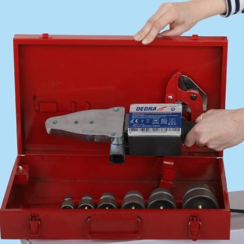 DEDRA ZGRZEWARKA do RUR PCV 800W/1500W WALIZKA /ADAPTORY 20-63mm/