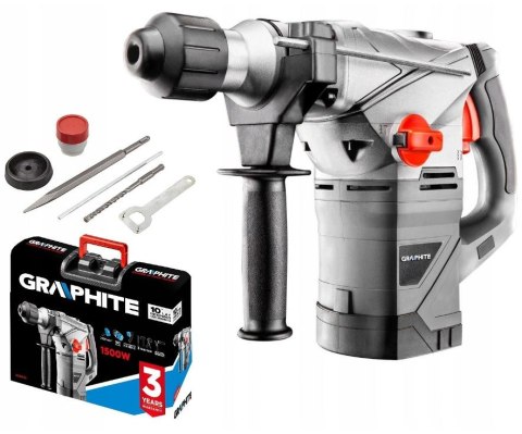 GRAPHITE Młot udarowy obrotowy SDS+ 1500W UDAR 4,5 J