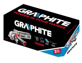 GRAPHITE Szlifierka kątowa 1100W 125MM