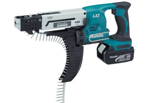 MAKITA Wkrętarka do płyt G/K 18V DFR550RFE 2x3,0Ah Z MAGAZYNKIEM