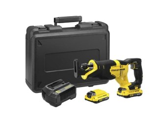 STANLEY Piła szablasta V20 SFMCS300D2K 2x2,0Ah+KUFER