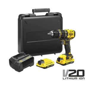 STANLEY Wkrętarka udarowaarowa V20 SFMCD721D2K 80Nm 2x2,0Ah+KUFER