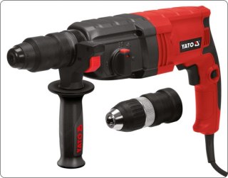YATO Młotowiertarka SDS PLUS 850W 82122 +GŁOWICA 3,3J.