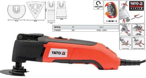 YATO Narzędzie wielofunkcyjne ofunkcyjne OSCYL.300W 82220