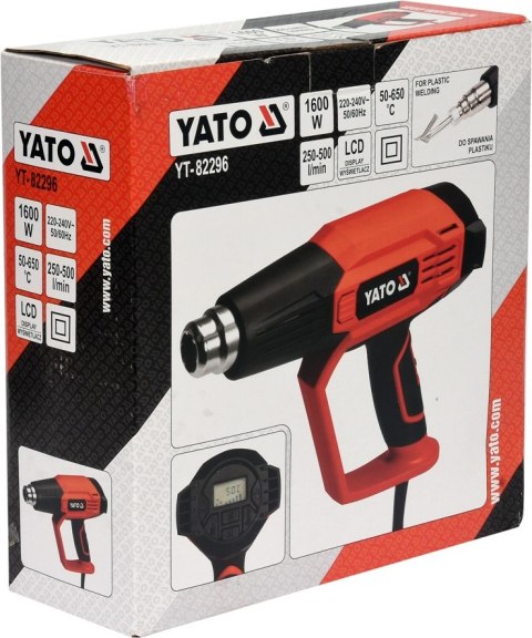 YATO Opalarka 2000W 50~600°C, 3 BIEGI, LCD+PAMIĘĆ
