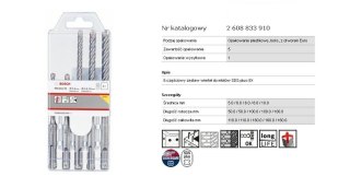 BOSCH Wiertło SDS PLUS-5X KPL. 5szt. 5/6/6/8/10x110/160mm
